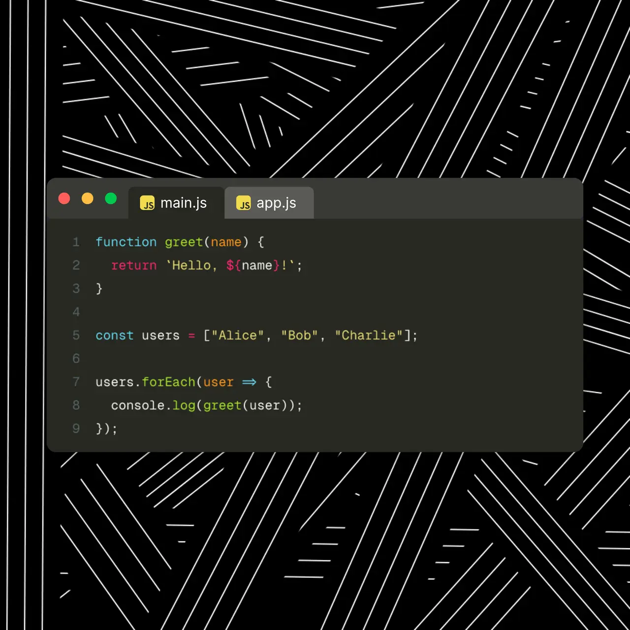 Code template preview