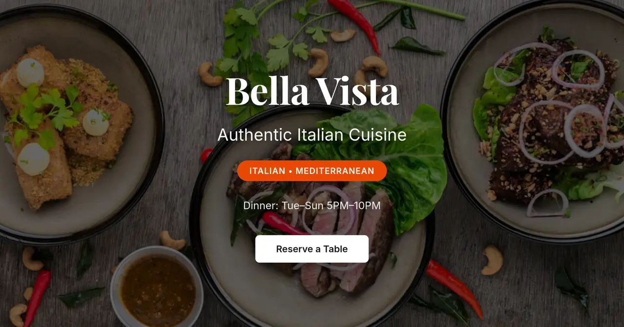 Restaurant Promo template preview