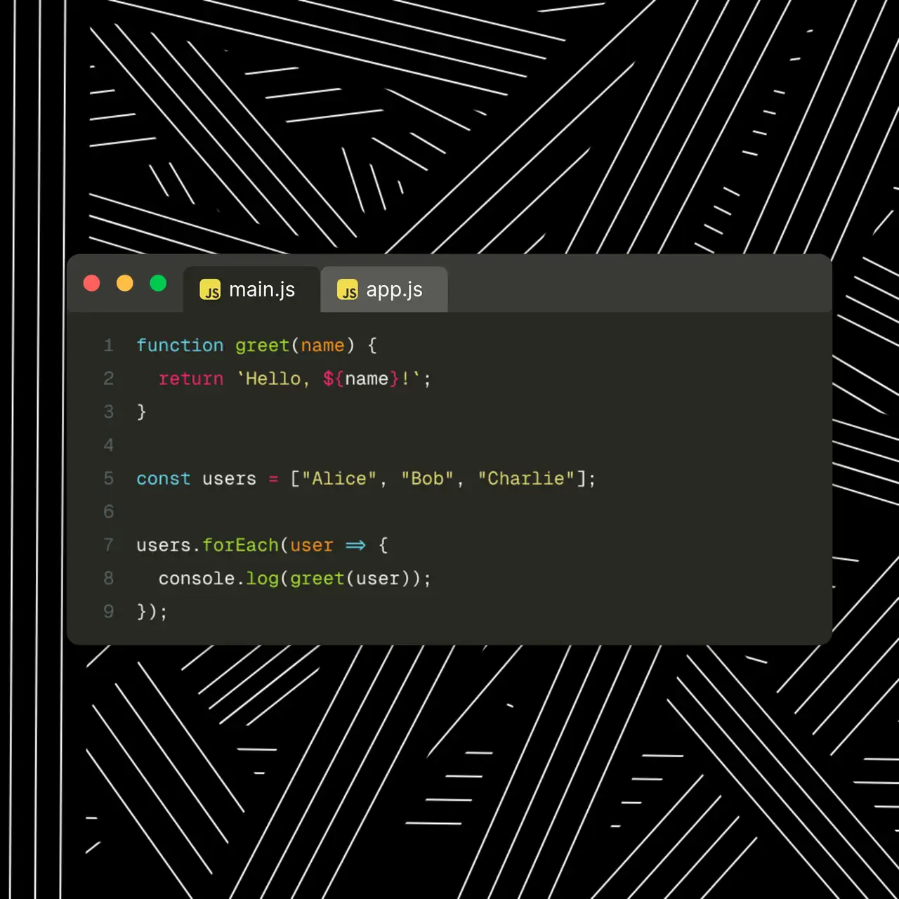 Code template preview
