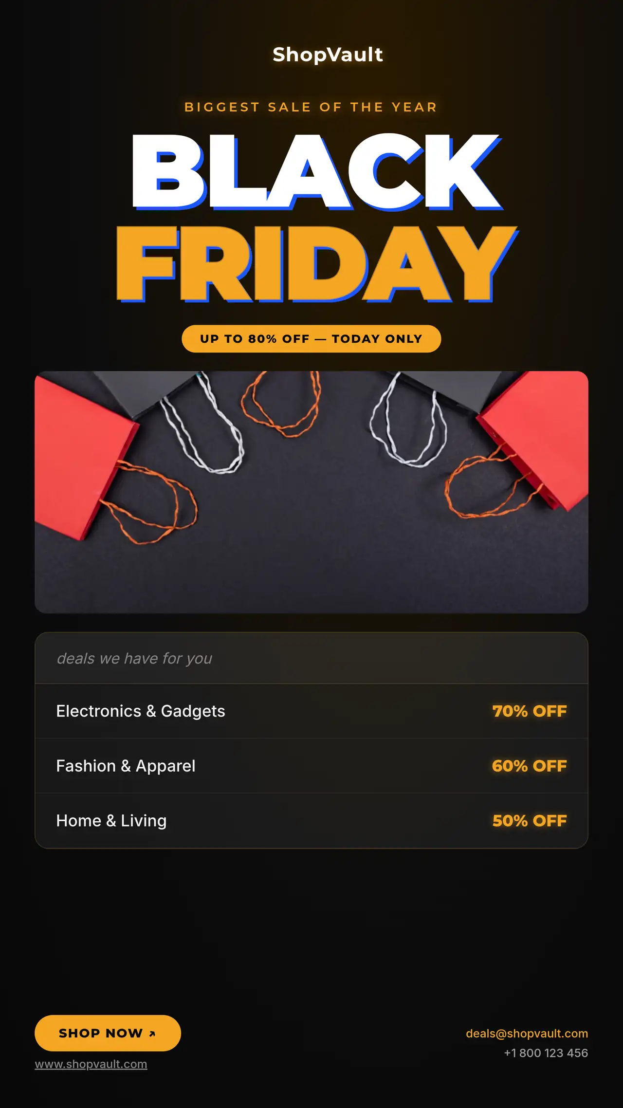 Black Friday Sale Promo – Instagram Story template preview